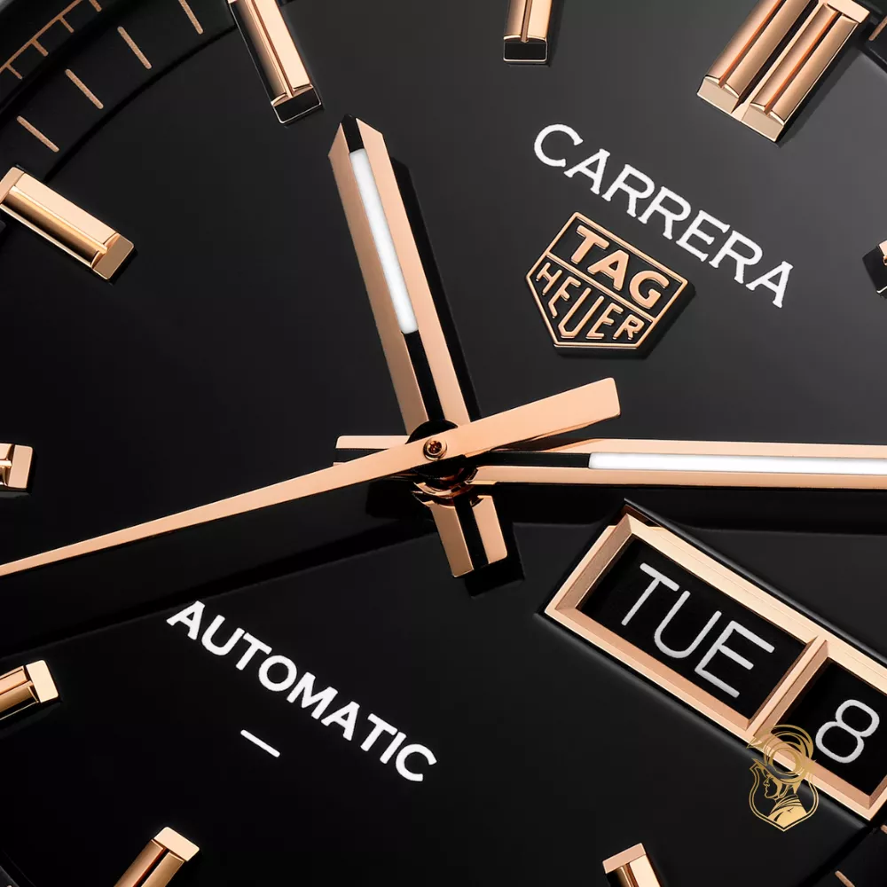 Tag Heuer Carrera WDA2111.BD0001 Day-Date Automatic Watch 41mm
