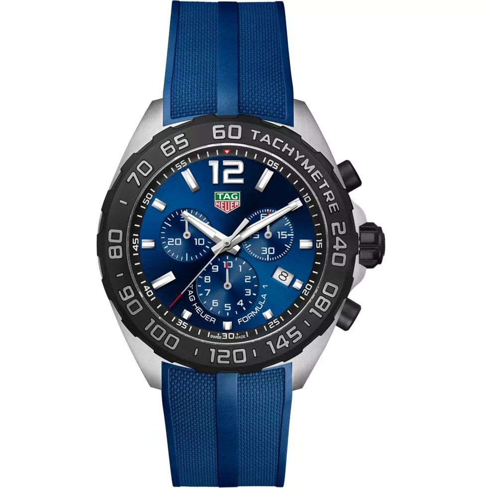 TAG Heuer Formula 1 Blue-Tone Chronograph Watch 43mm