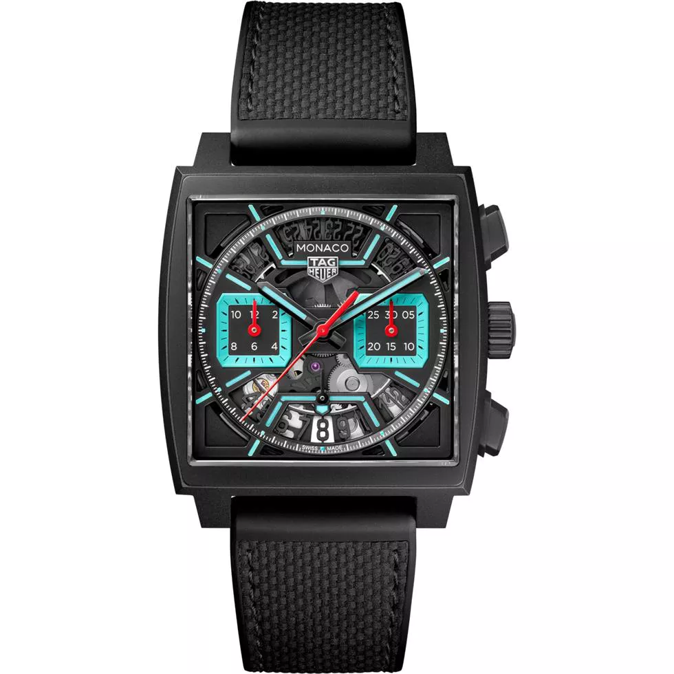 TAG Heuer Monaco Black-Tone Chronograph Watch 39mm