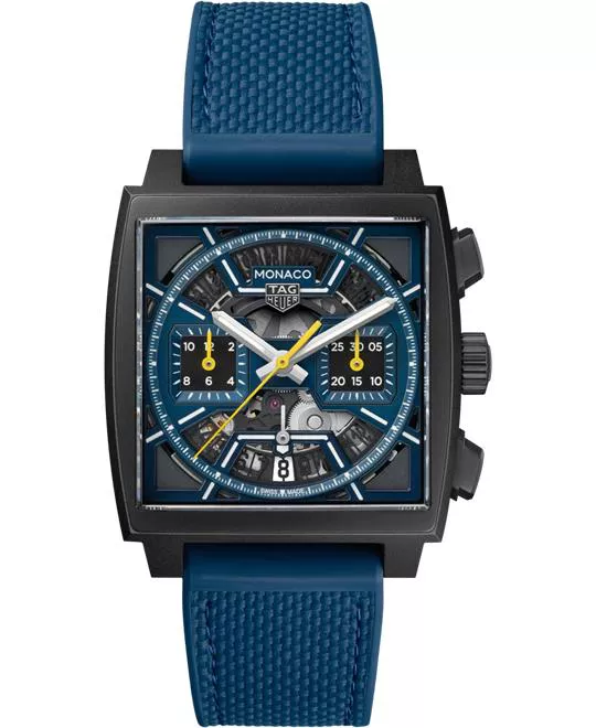 TAG Heuer Monaco Blue-Tone Chronograph Watch 39mm