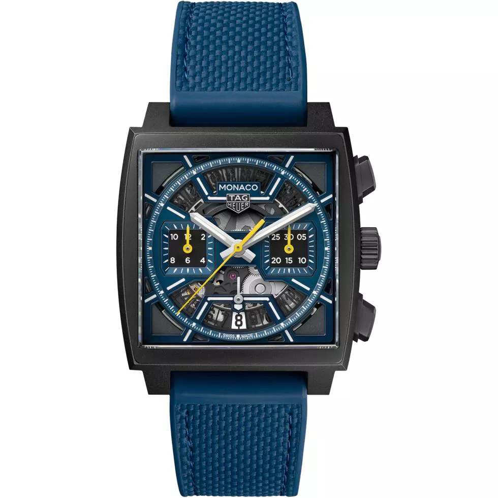 TAG Heuer Monaco Blue-Tone Chronograph Watch 39mm