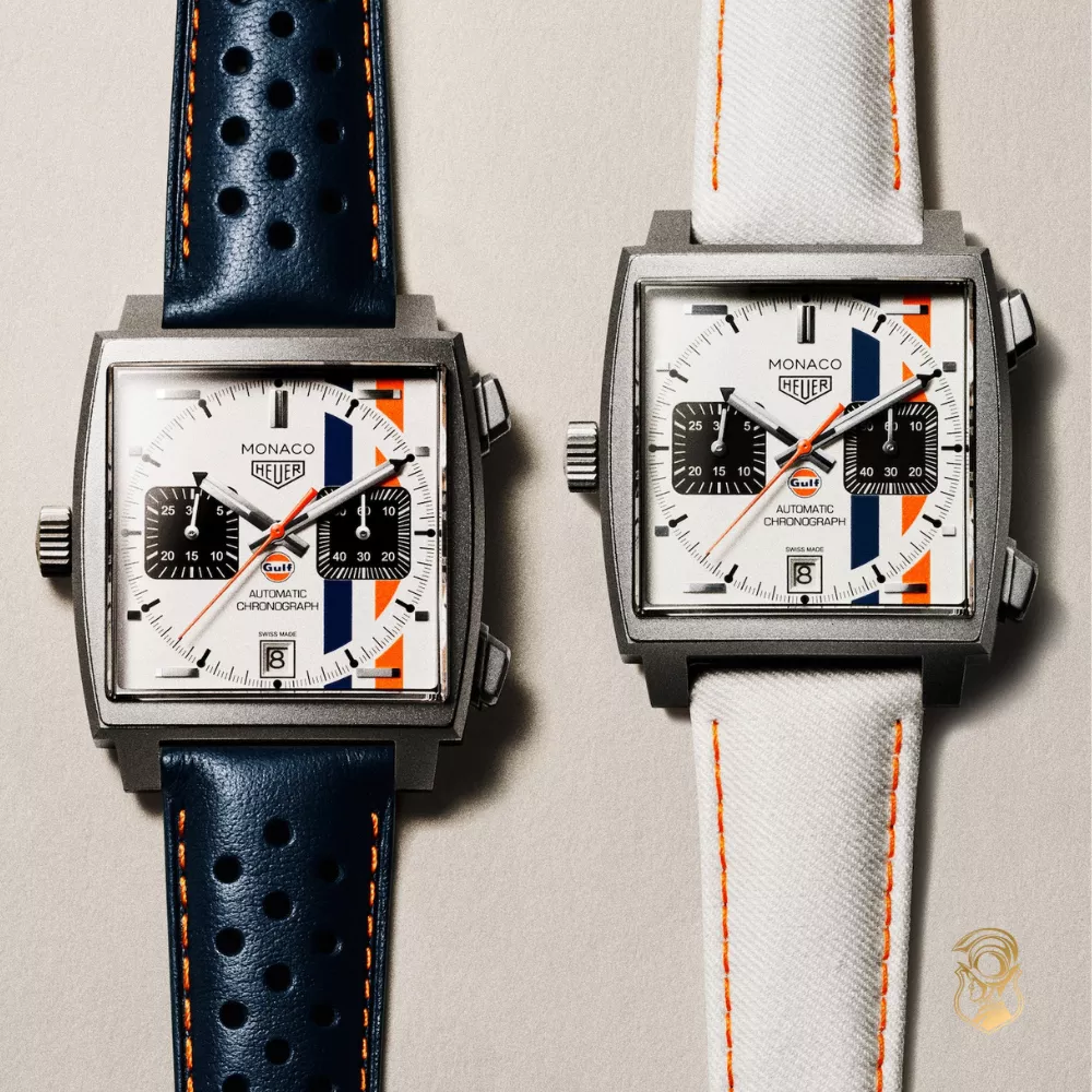 Tag Heuer Monaco CAW218G.EB0393 Chronograph x Gulf Limited Watch 39mm