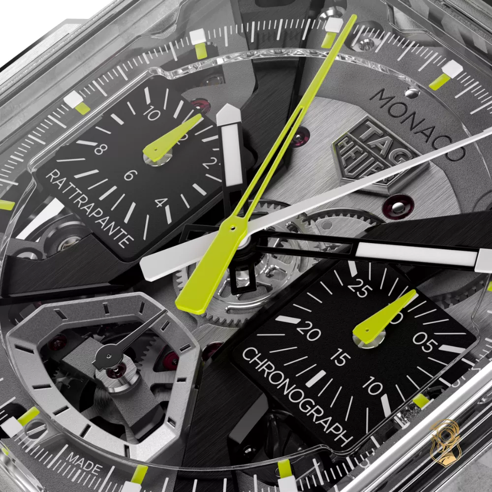 Tag Heuer Monaco Split-Seconds Chronograph Watch 41mm