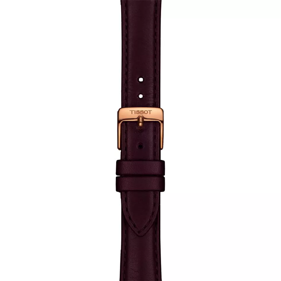 Tissot Bella Ora Brown Leather Strap 16/14mm