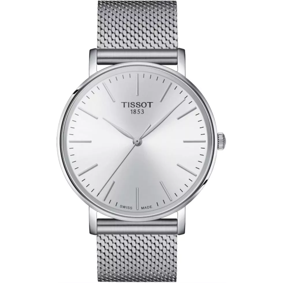 Tissot Everytime Silver Dial Watch 40MM