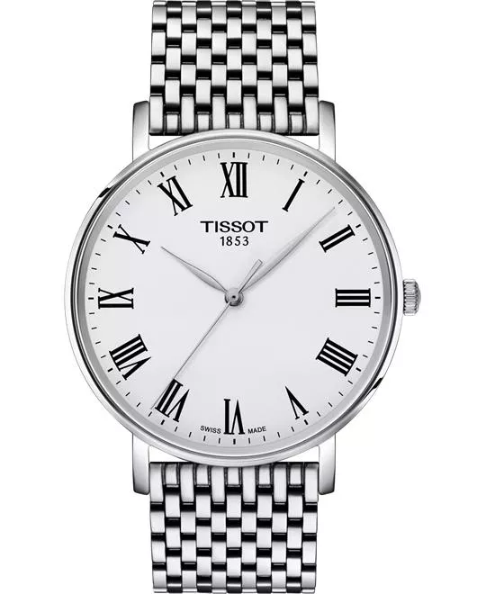 Tissot Everytime T143.410.11.033.00 Silver White Dial Watch 40mm