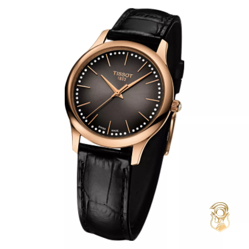 Tissot Excellence T926.210.76.291.00 Lady 18k Gold Watch 31.8mm