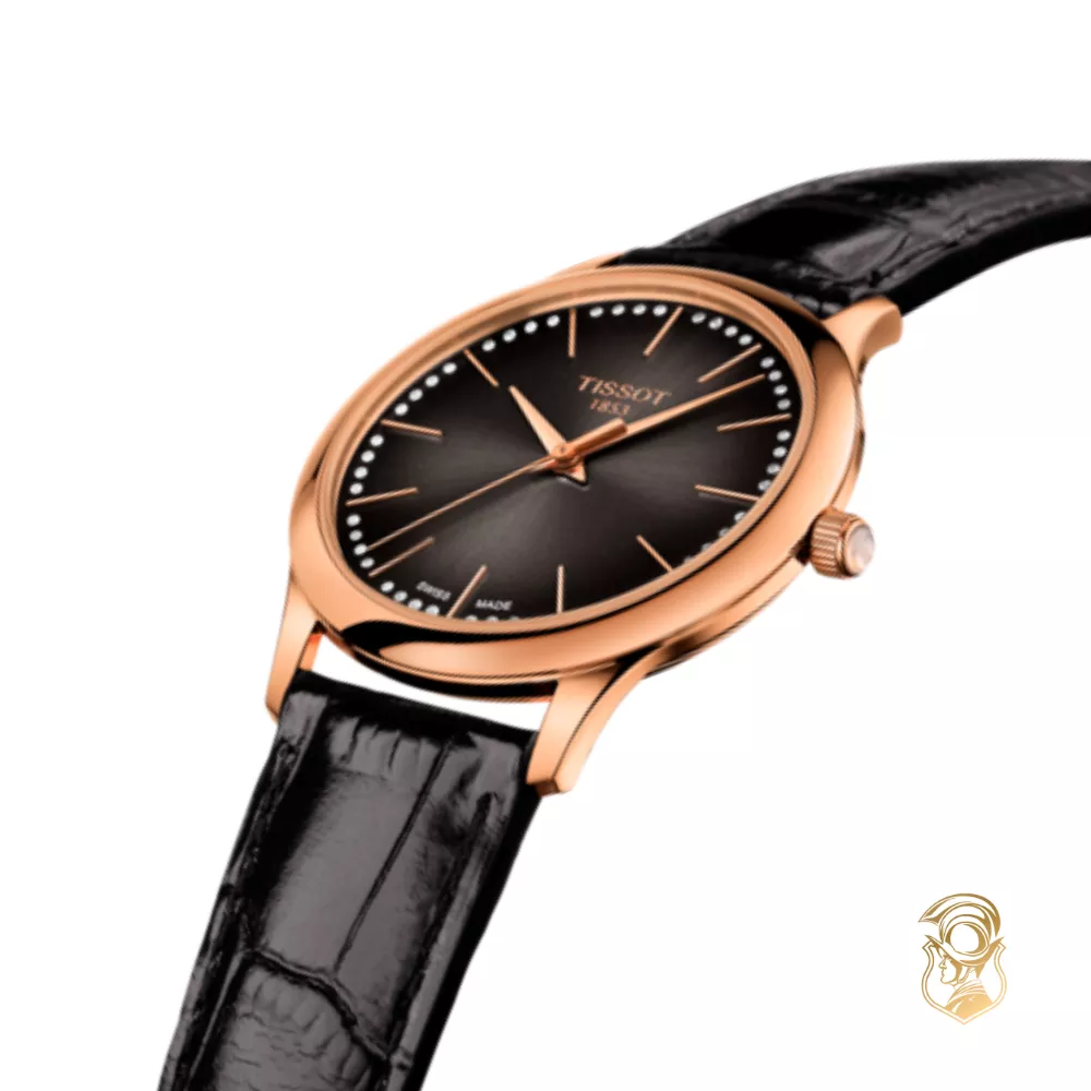 Tissot Excellence T926.210.76.291.00 Lady 18k Gold Watch 31.8mm