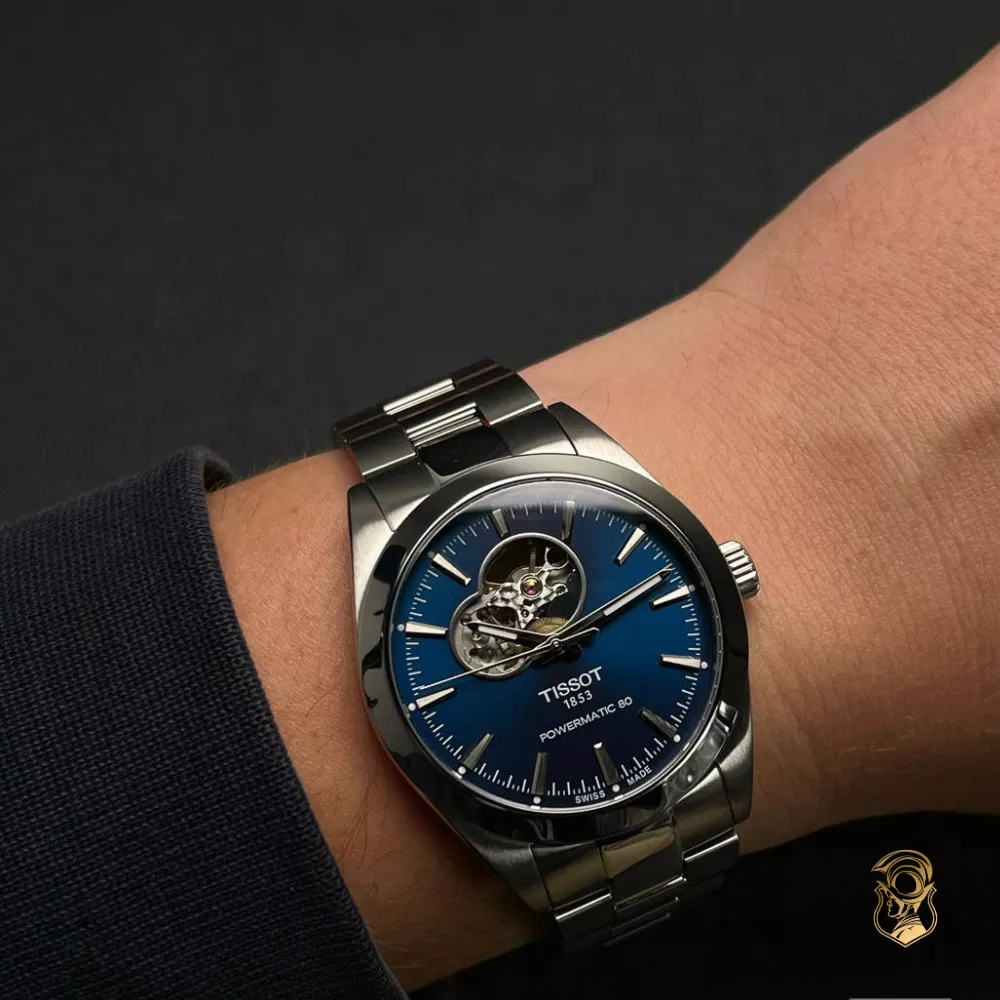 Tissot Gentleman T127.407.11.041.01 Powermatic 80 Open Heart Watch 40mm