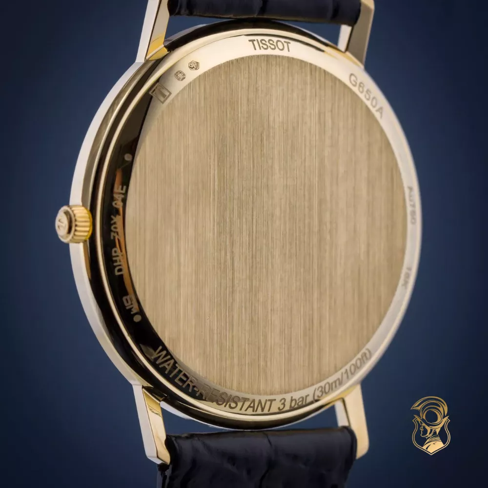 Tissot Goldrun T71.3.401.21 Hesalite 18K Gold Watch 33.7mm