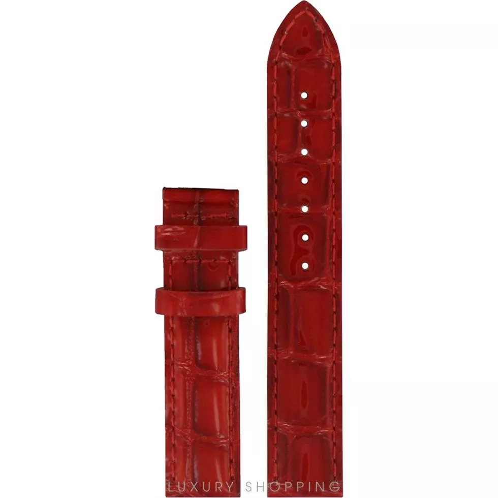 Tissot Lady Heart  Red Leather Strap 16mm