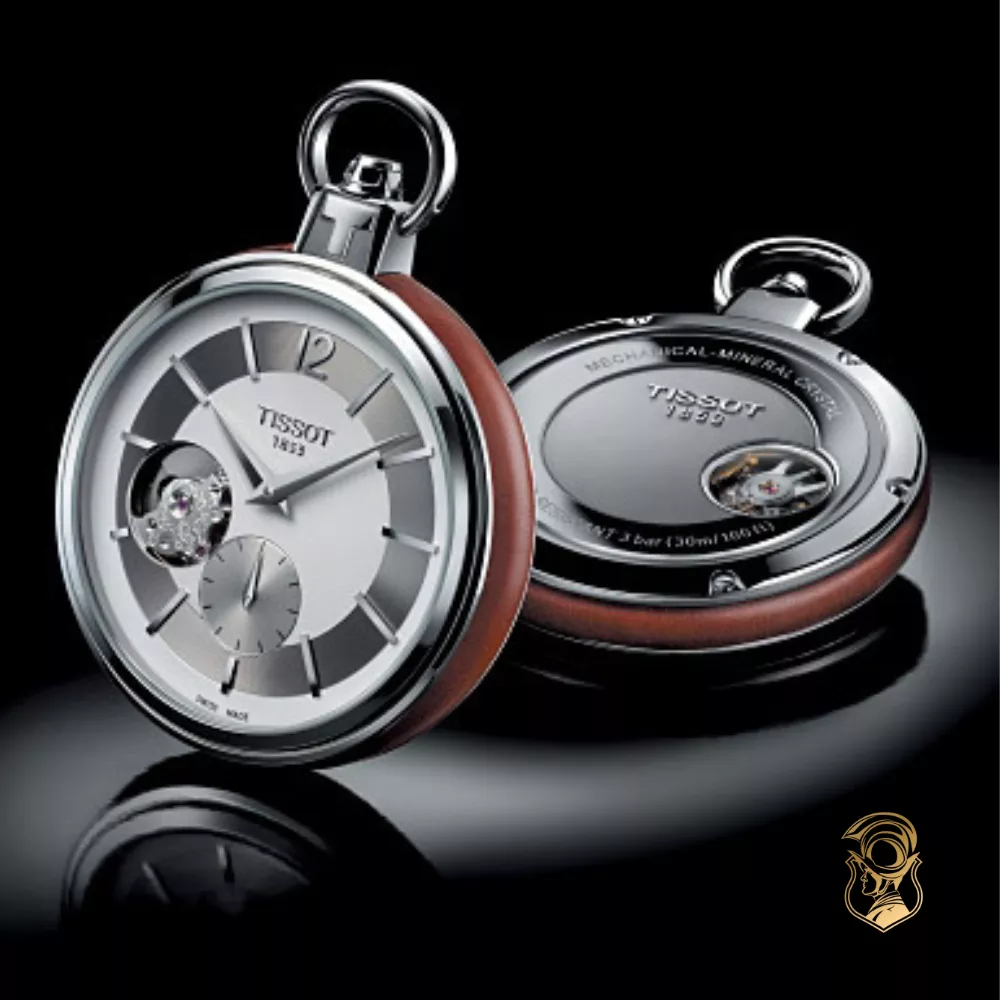 Tissot Pocket T854.405.19.037.01 Mechanical Skeleton Watch 49mm