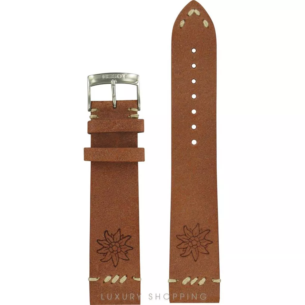 Tissot PR 100 Brown Leather Strap 20/18mm
