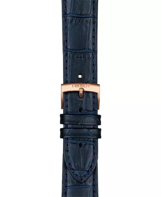 Tissot PR 100 Dark Blue Leather Strap 20/18mm