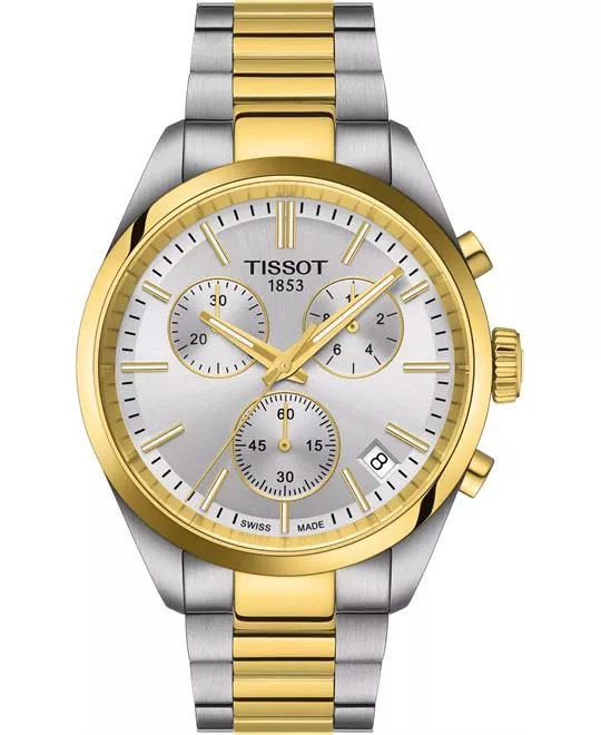 Tissot PR100 Chronograph Two-Tone Men's Watch 40mm