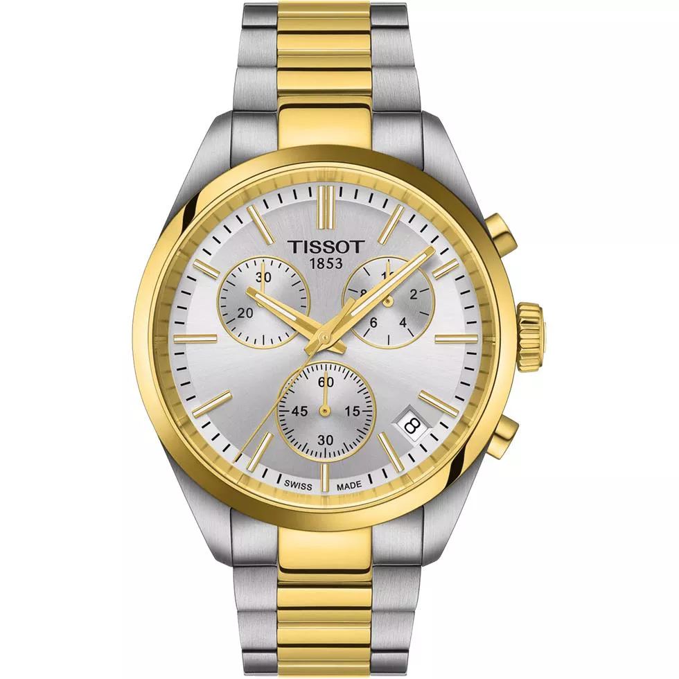 Tissot PR100 Chronograph Two-Tone Men's Watch 40mm