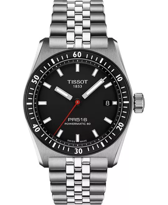 Tissot PR516 Powermatic 80 Grey-Tone Watch 38 mm