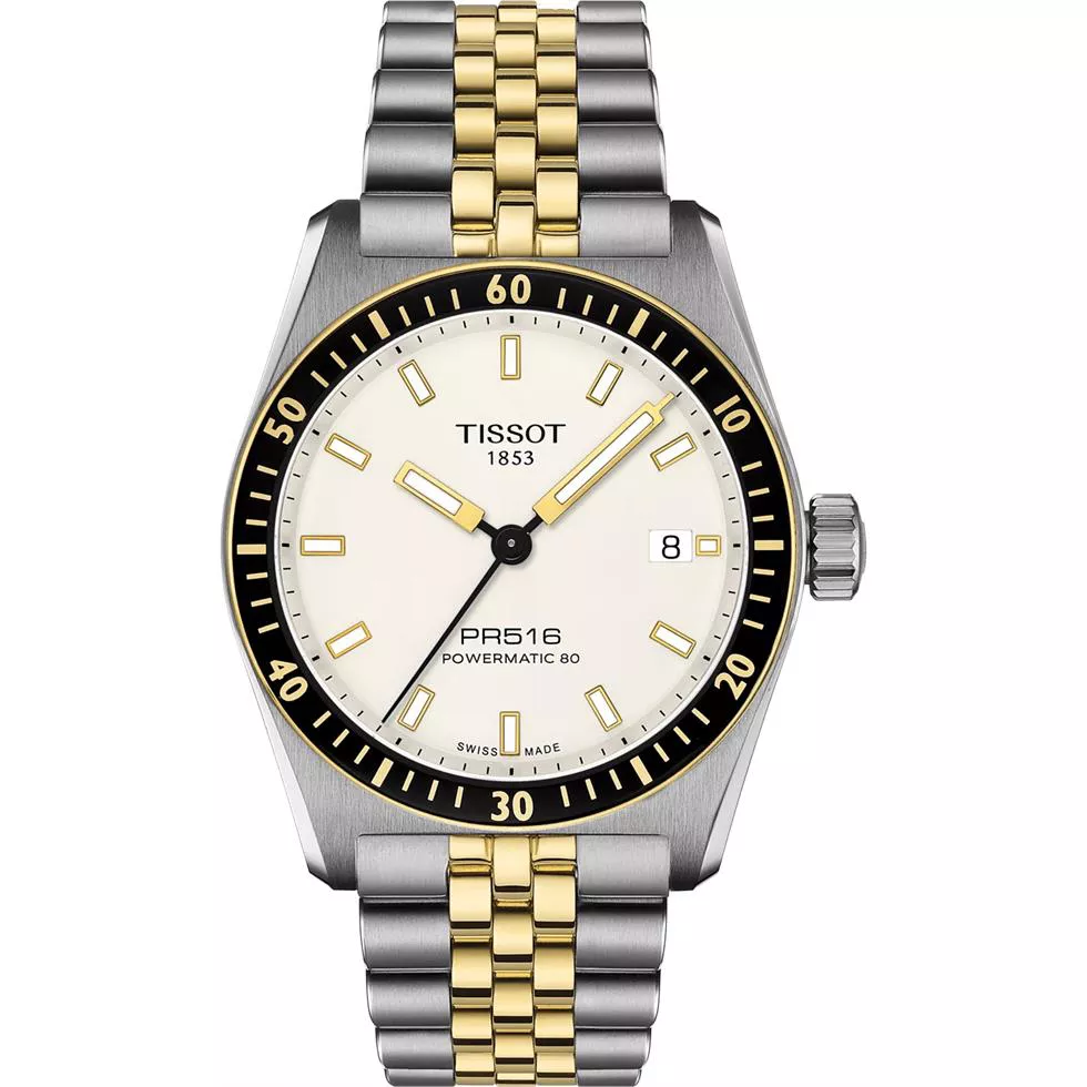 Tissot PR516 Powermatic 80 Two-Tone Watch 38mm