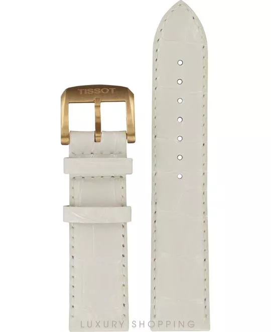 Tissot Quickster White Leather Strap 19/18mm