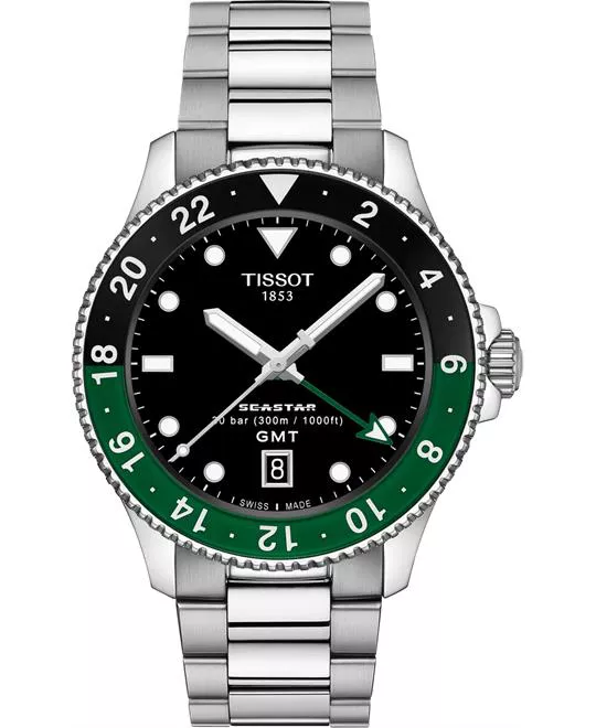 Tissot Seastar 1000 T120.852.11.051.00 GMT Watch 40mm