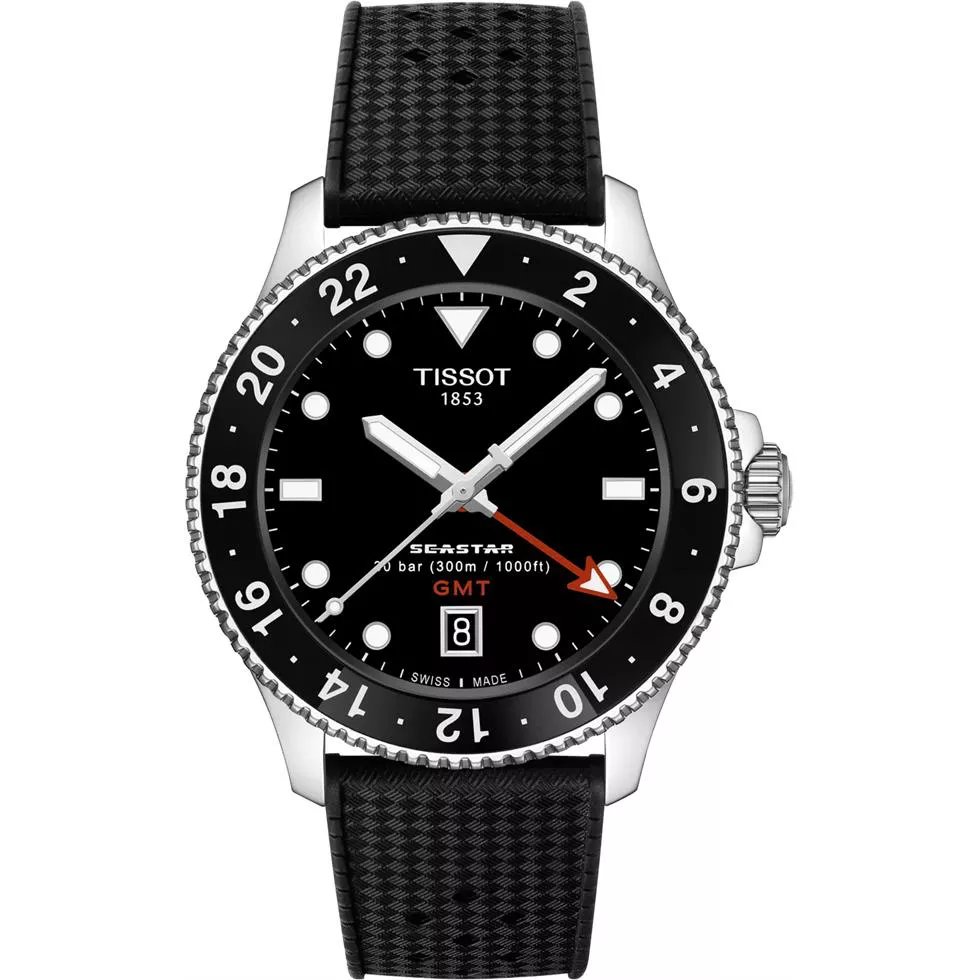 Tissot Seastar 1000 T120.852.17.051.00 GMT Watch 40mm