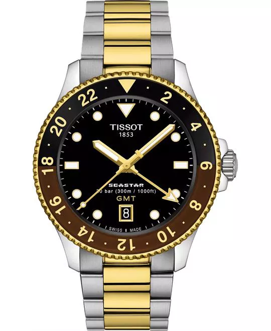 Tissot Seastar 1000 T120.852.22.051.00 GMT Watch 40mm