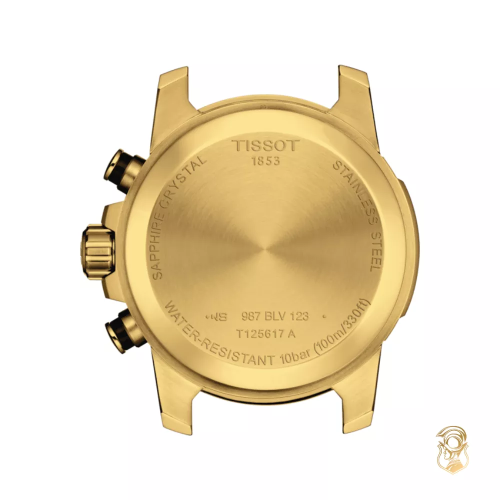 Tissot SuperSport Chrono Gold Tone Watch 45.5mm 