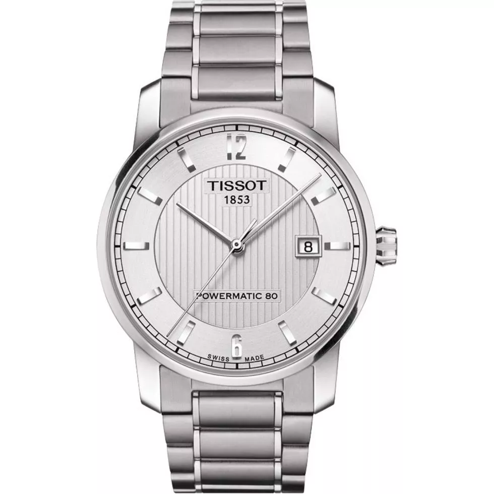 Tissot T-Classic T087.407.44.037.00 Titanium Silver Dial Watch 40mm