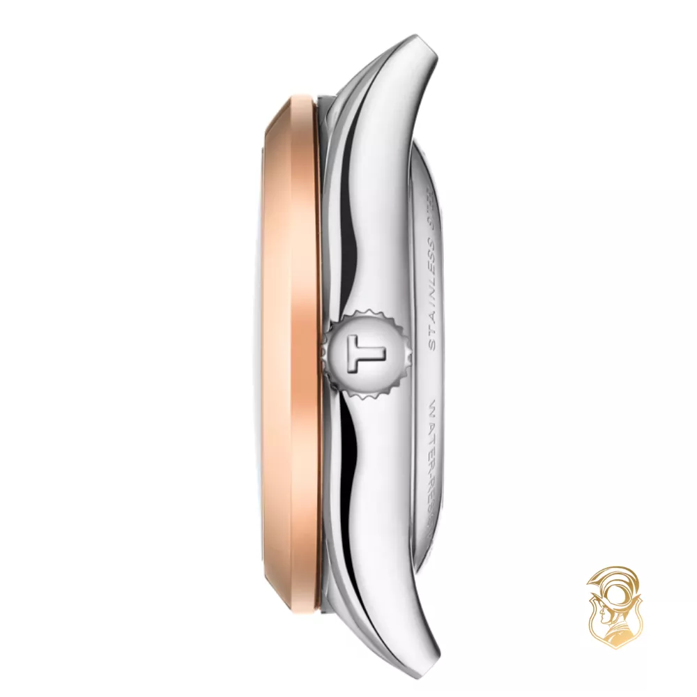 Tissot T-My Lady T930.007.41.046.00 Gold Bezel Watch 29mm