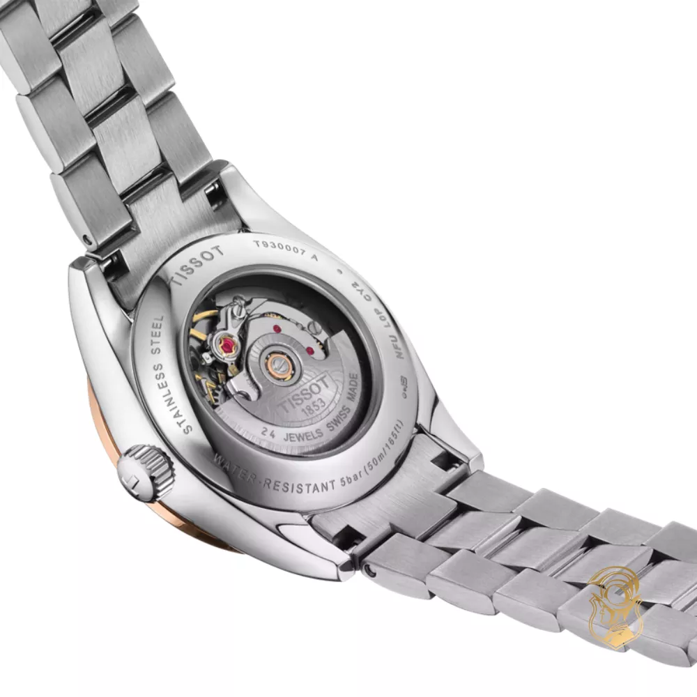 Tissot T-My Lady T930.007.41.046.00 Gold Bezel Watch 29mm