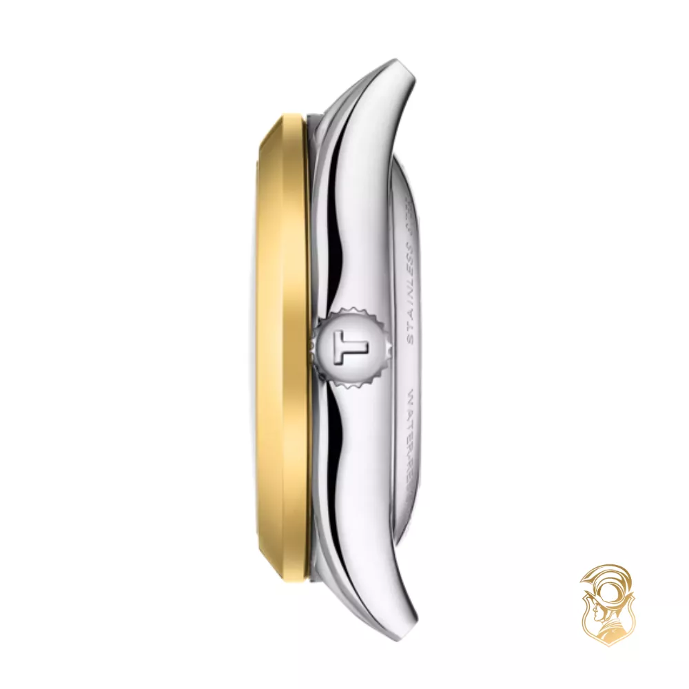 Tissot T-My Lady T930.007.46.046.00 18k Gold Bezel Watch 29mm