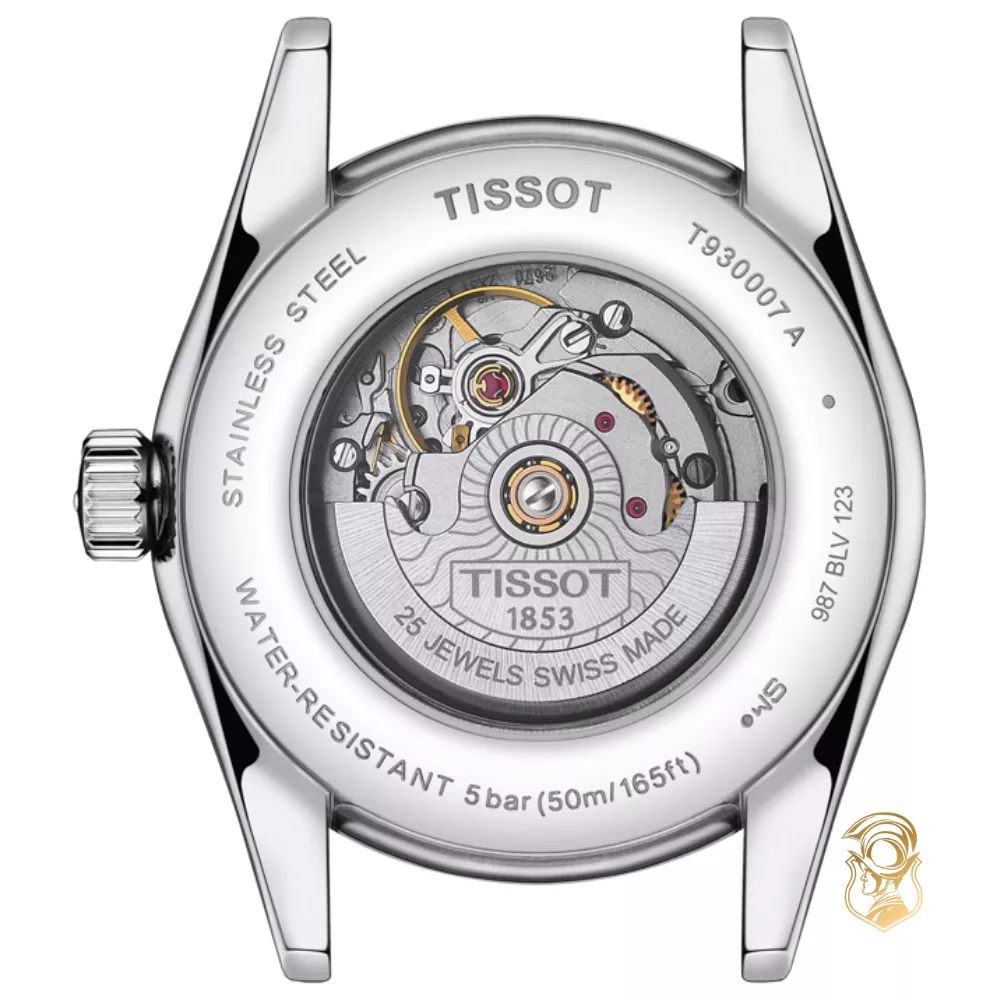 Tissot T-My Lady T930.007.46.046.00 18k Gold Bezel Watch 29mm