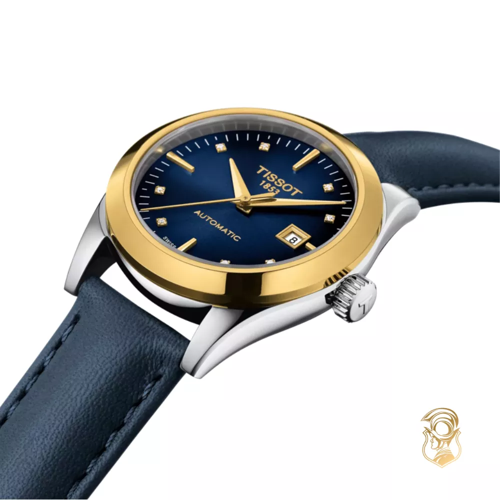 Tissot T-My Lady T930.007.46.046.00 18k Gold Bezel Watch 29mm