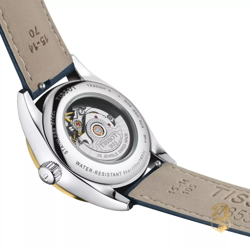 Tissot T-My Lady T930.007.46.046.00 18k Gold Bezel Watch 29mm
