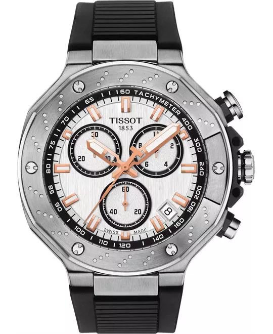 Tissot T-Race Silver Tone Men's Watch 45mm