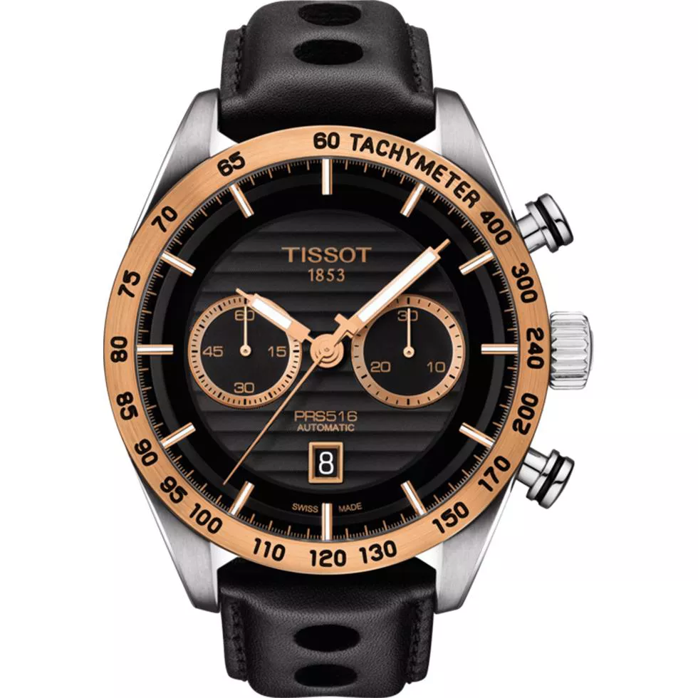 Tissot Prs 516 T925.427.46.051.01 18k Gold Watch 45mm