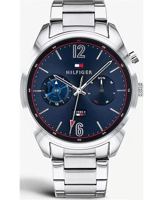 Tommy Hilfiger Analog Business Silver Mens Watch 44mm