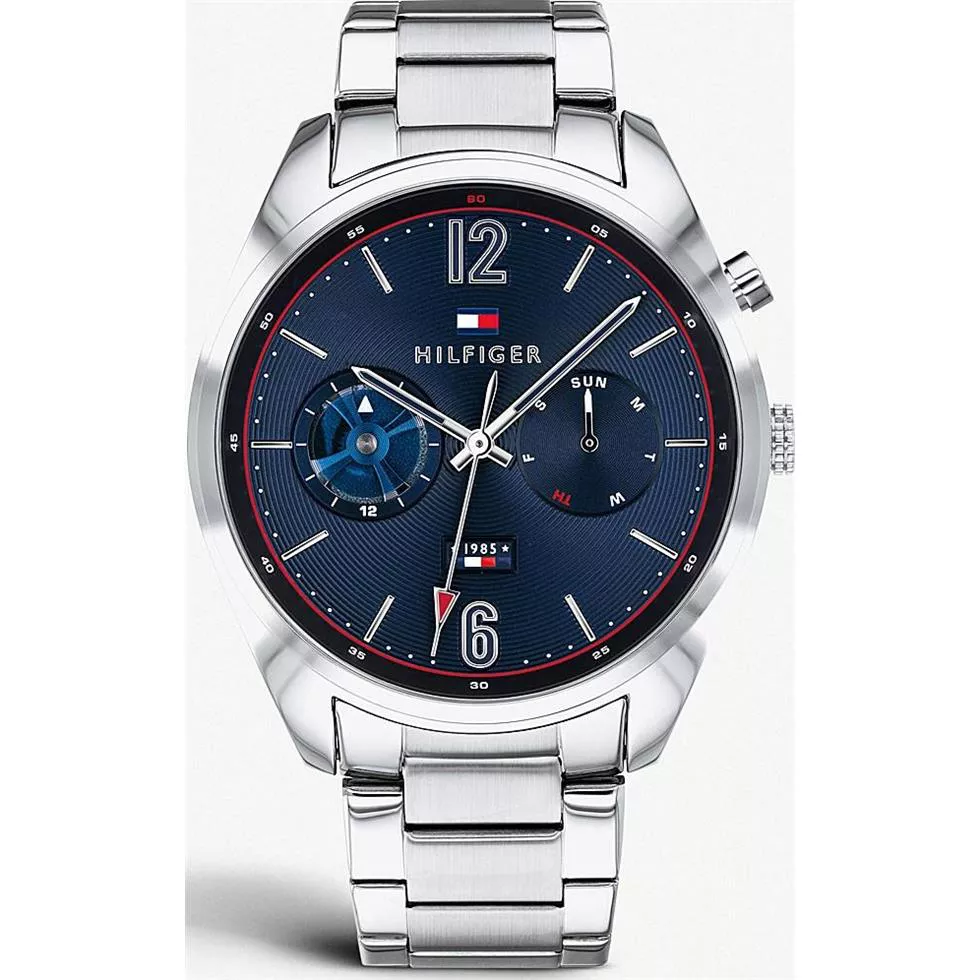 Tommy Hilfiger Analog Business Silver Mens Watch 44mm