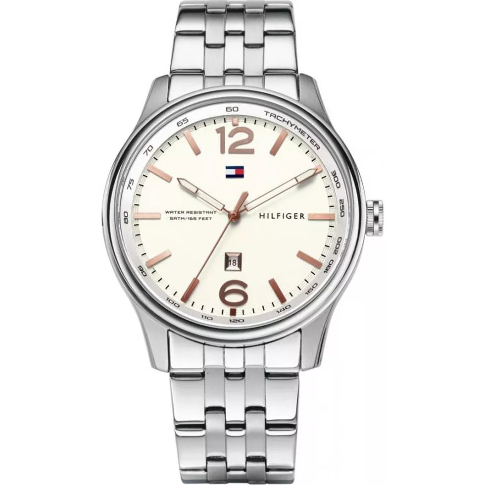TOMMY HILFIGER Andre Silver Men's Watch 44mm