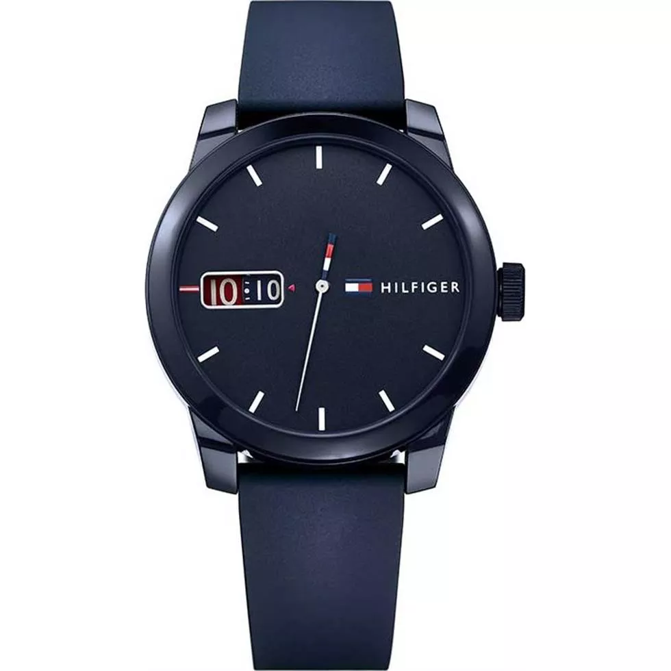 Tommy Hilfiger Blue Silicone Watch 42mm