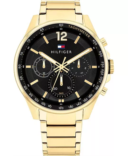 Tommy Racing Watch With Gold Bracelet 44mm