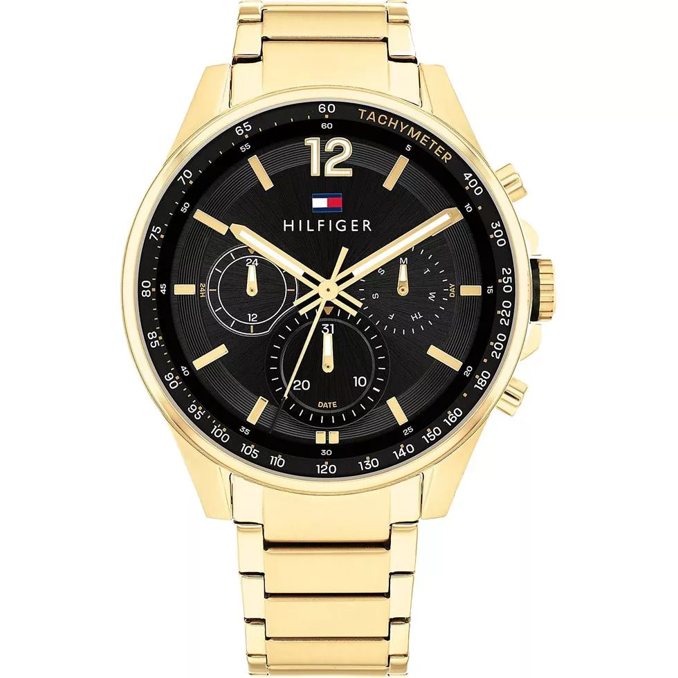 Tommy Racing Watch With Gold Bracelet 44mm