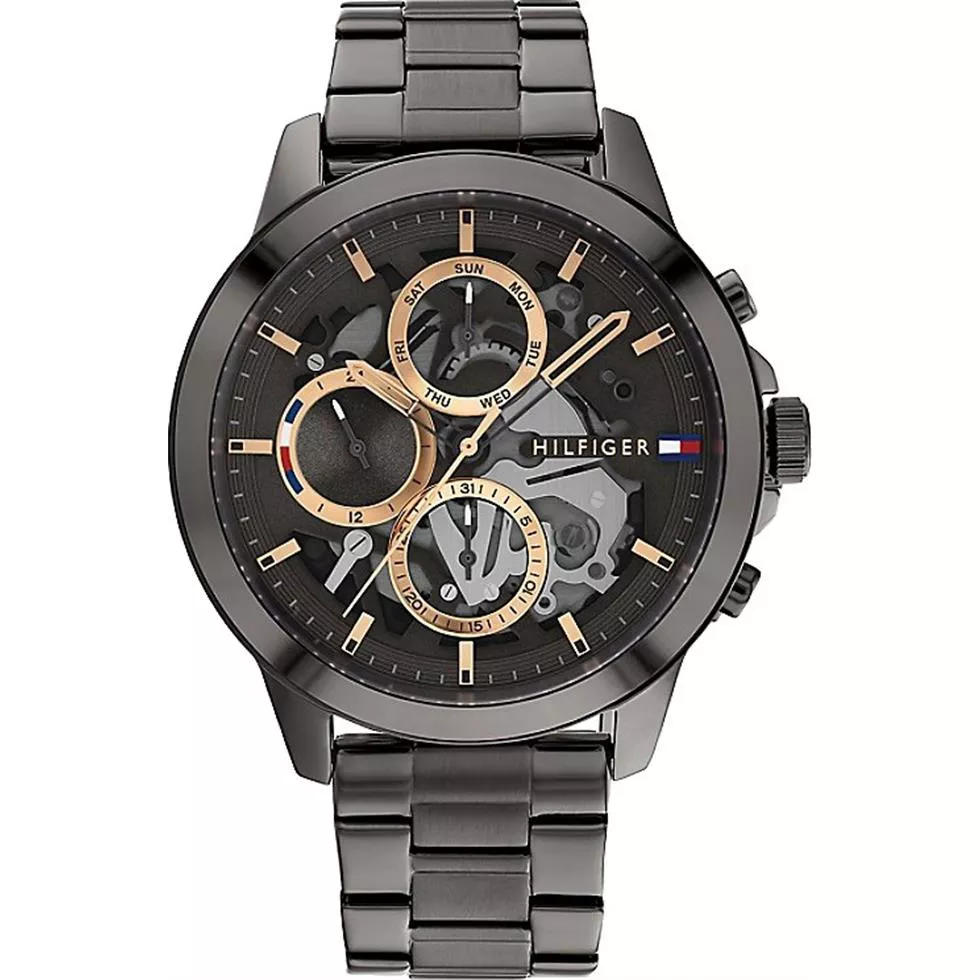 Tommy Skeleton TW001322 Watch With Gunmetal Watch 44mm