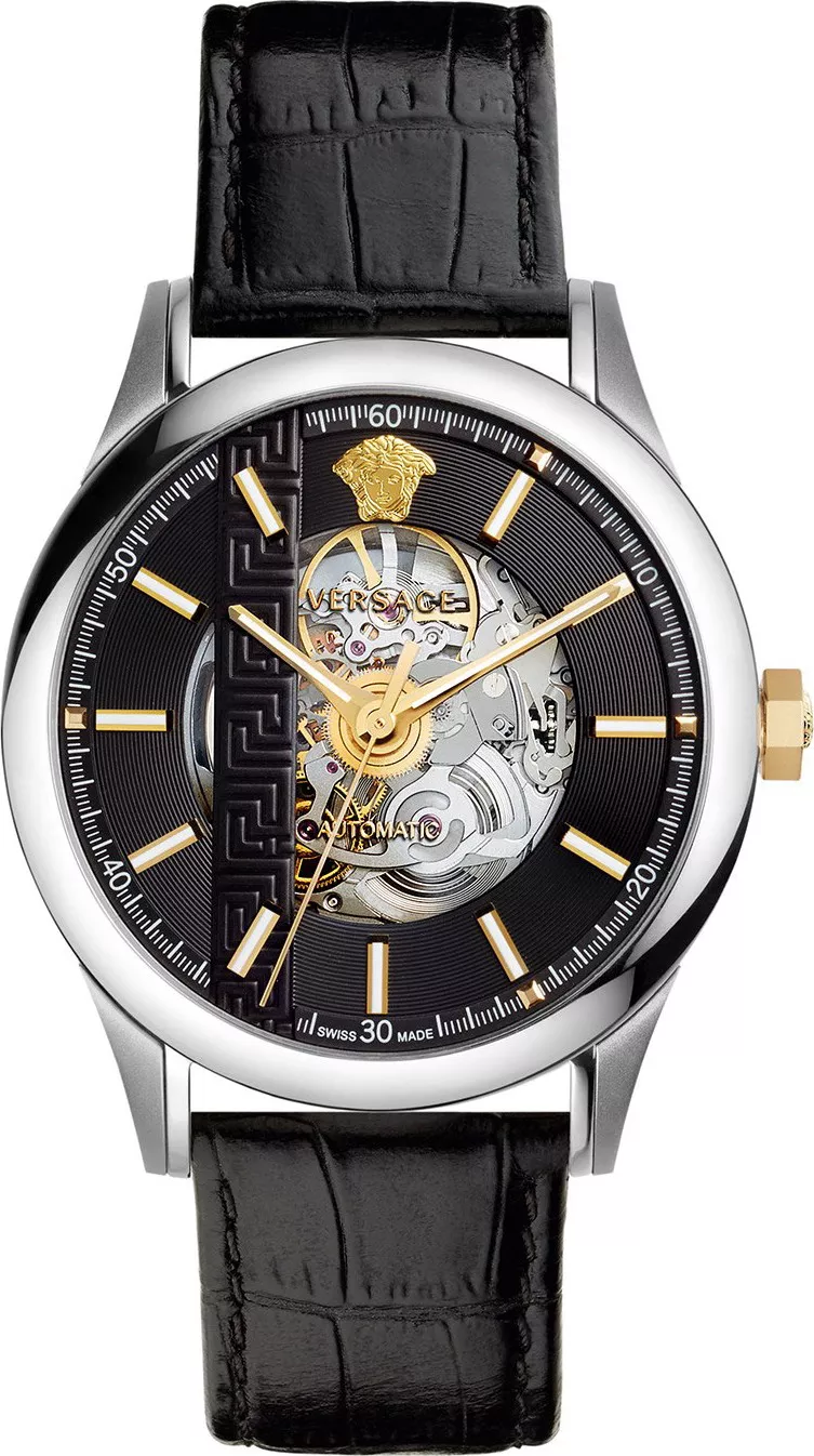 MSP: 83163 Versace AIAKOS Swiss Automatic Watch 44mm 56,121,000