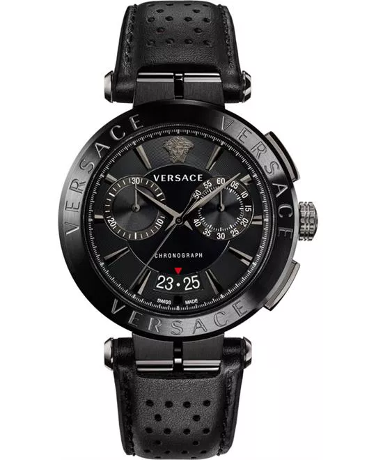 Versace Aion Chrono Strap Watch 45mm
