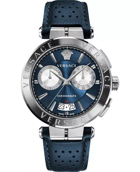 Versace Aion Chronoghrap Blue Watch 45mm