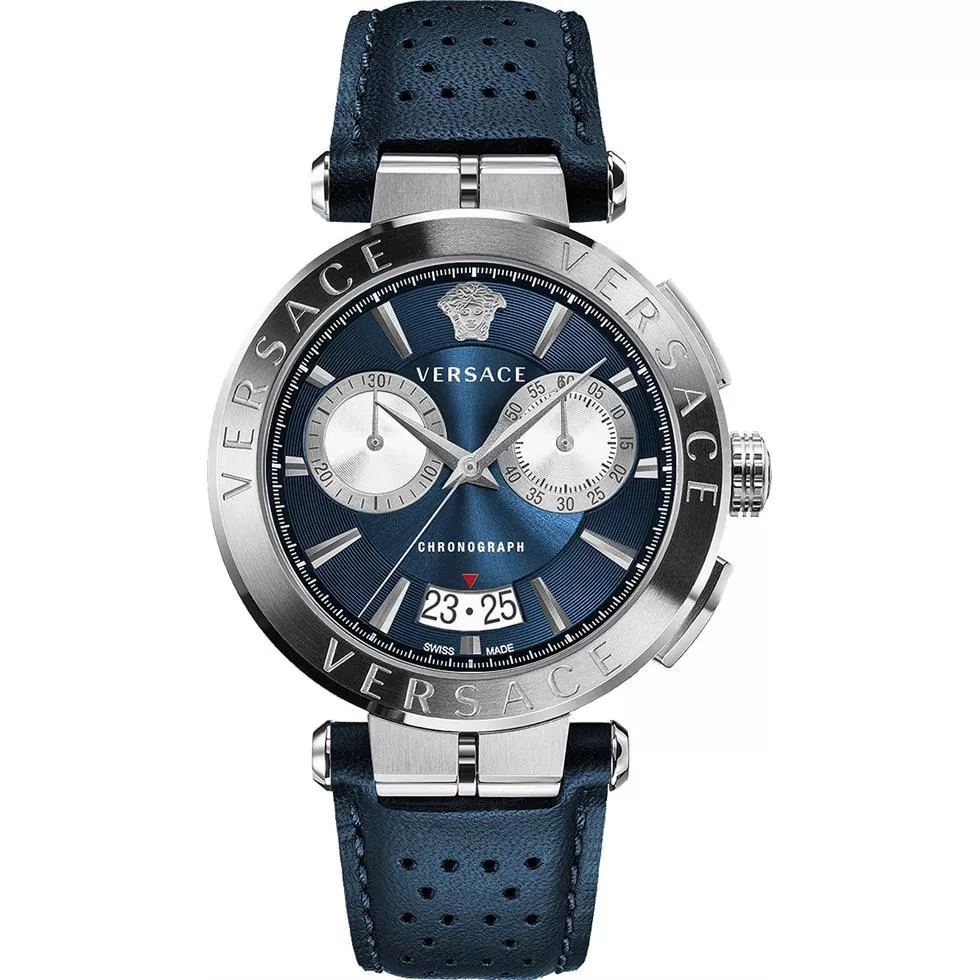 Versace Aion Chronoghrap Blue Watch 45mm