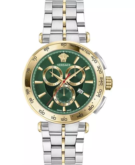 Versace Aion Green Tone Watch 45mm