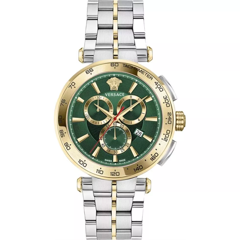 Versace Aion Green Tone Watch 45mm