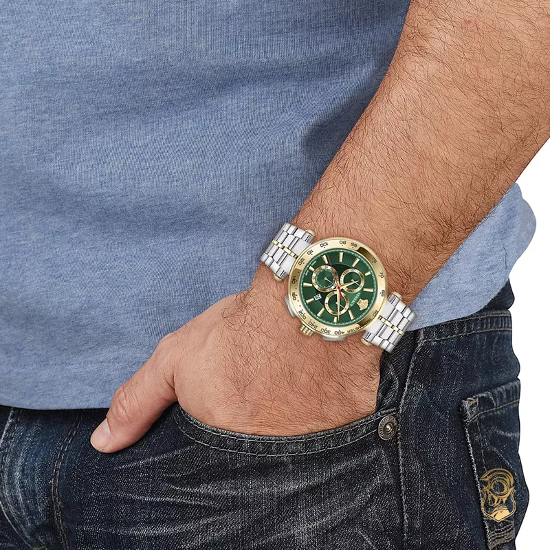 Versace Aion Green Tone Watch 45mm